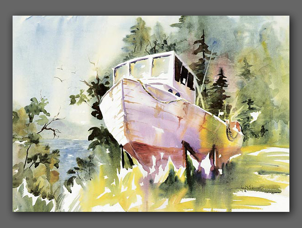 Jan Kilburn gicée, "The Boat (Retired)"