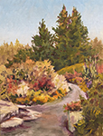 Jan Kilburn original oil, "Botanical Gardens"