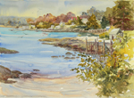Jan Kilburn original watercolor, "The Cove"