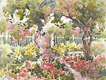 Jan Kilburn print from original watercolor, "Garden Splendor"