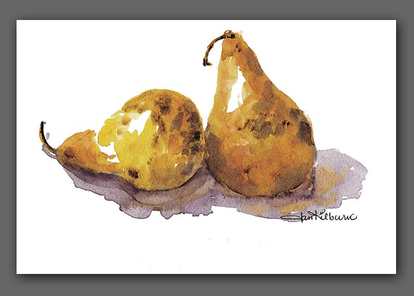 Jan Kilburn print, "Pair of Pears"