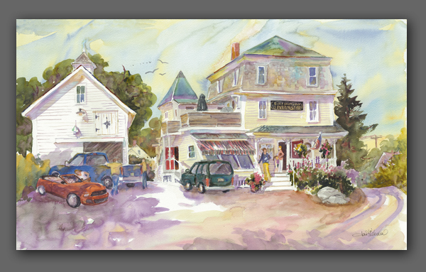 Jan Kilburn print, "East Boothbay General Store II"