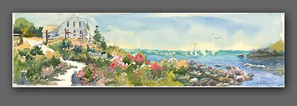 Jan Kilburn Giclée, "Monhegan Gold Coast"