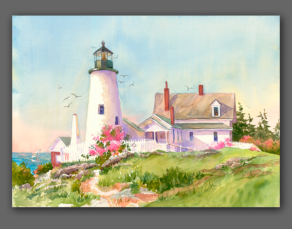 Jan Kilburn Giclée, "Pemaquid Morning"